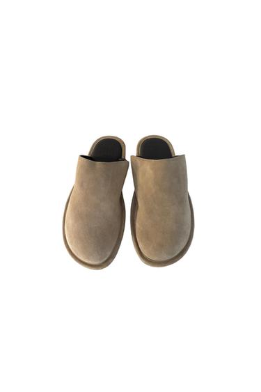ZUECO MULE PIEL SERRAJE ZARA STUDIO