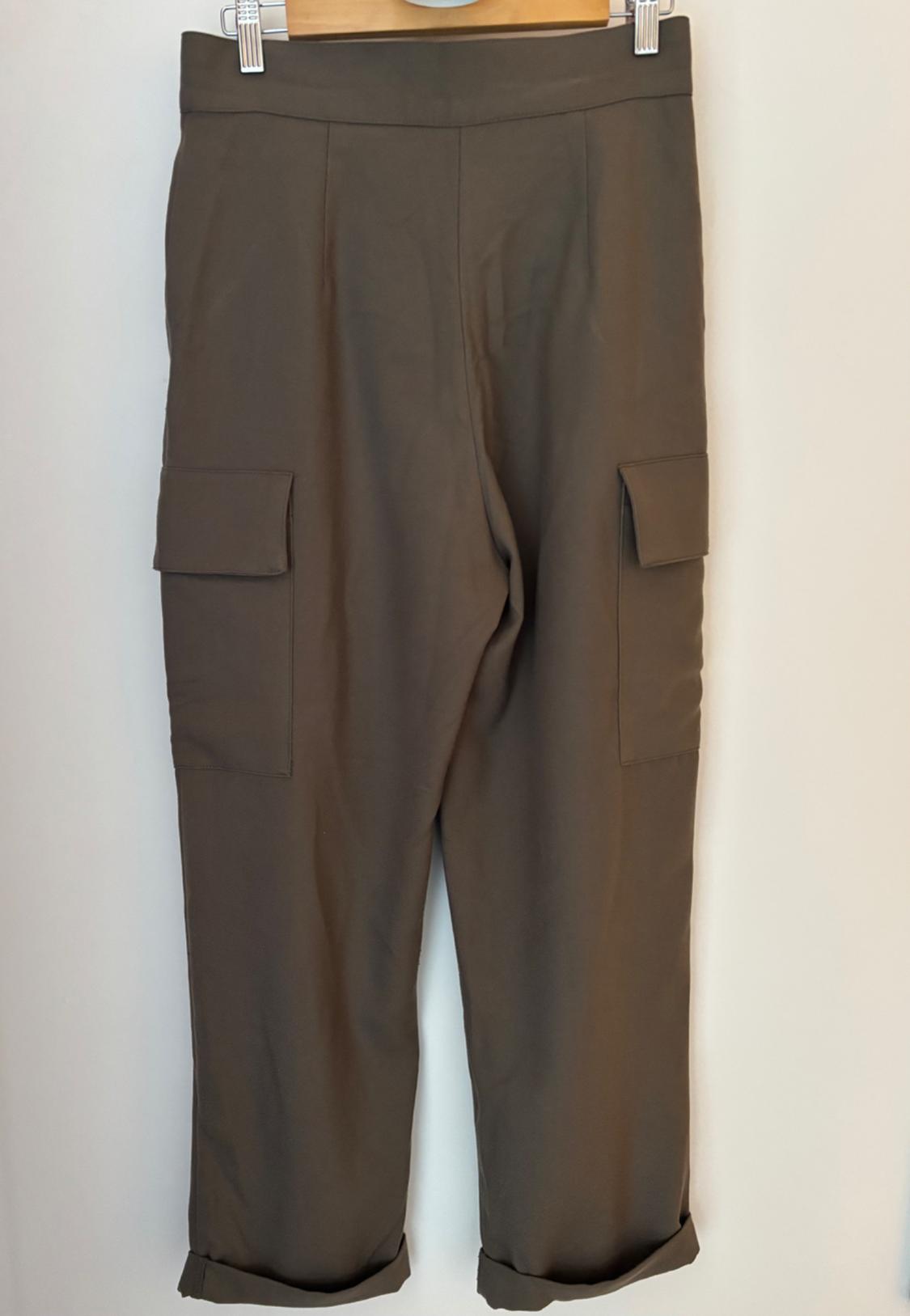 HIGH-WAIST CARGO TROUSERS - Image 2