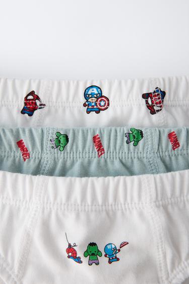 AGES 2-6/ THREE-PACK OF THE AVENGERS © MARVEL BRIEFS - White by Zara - Image 1
