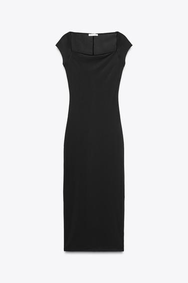 MIDI-KLEID POLYAMID - Schwarz von Zara - Bild 0