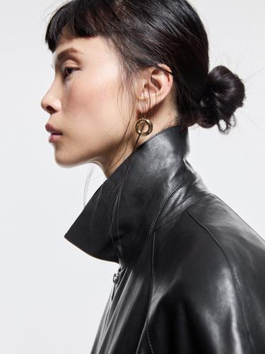 Jeans palazzo tiro alto - Crudo de Zara