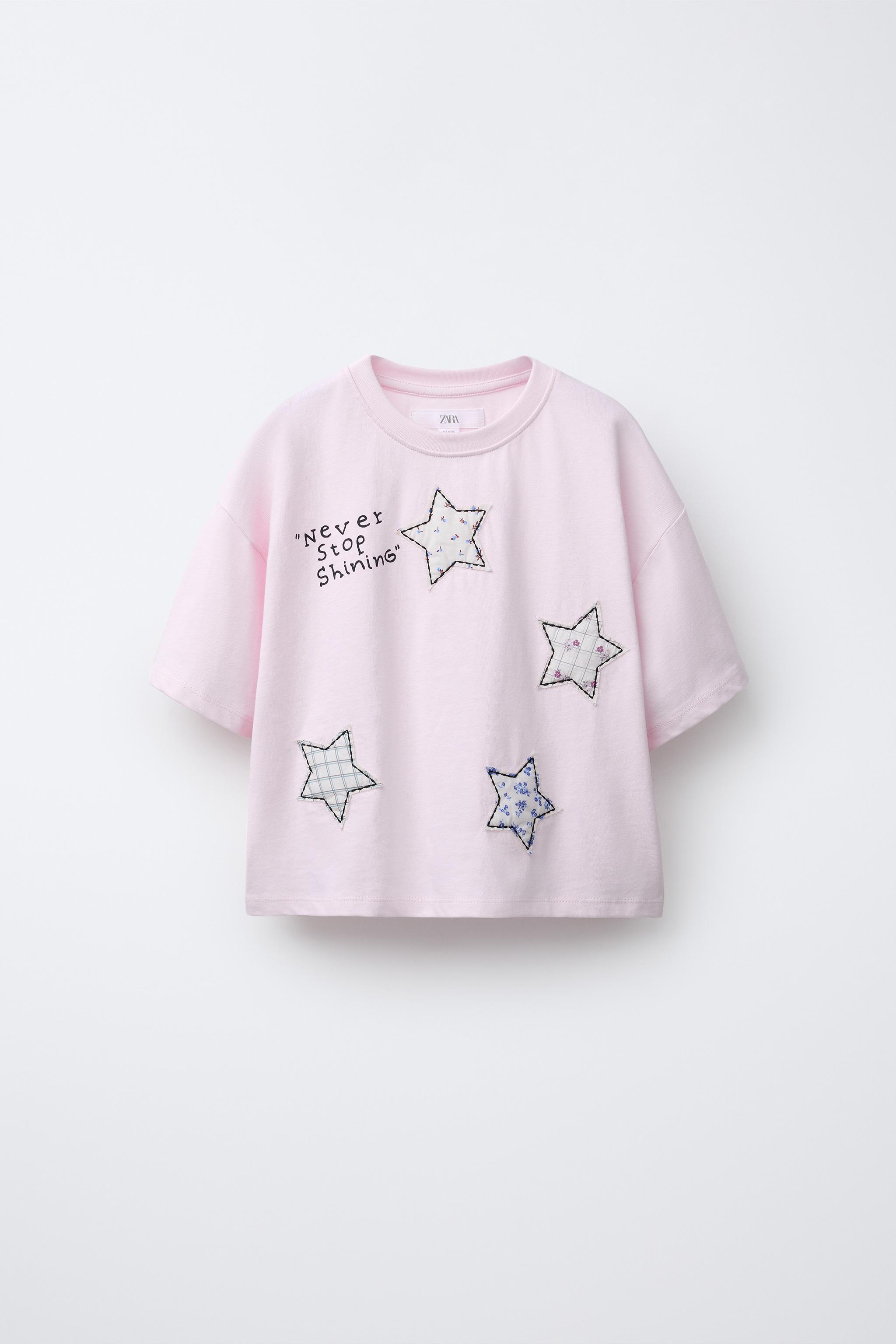 T-shirt Zara Jaune - Taille M - En Coton Classique - Occasion En Très Bon État