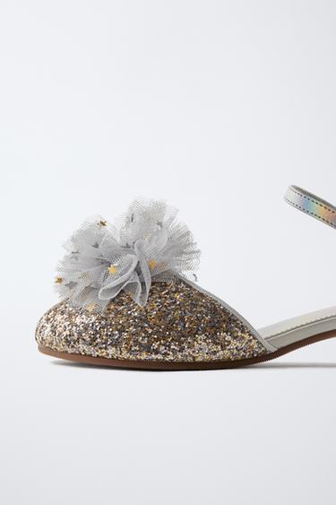 POMPOM HEELED SHOES - Silver by Zara - Image 5