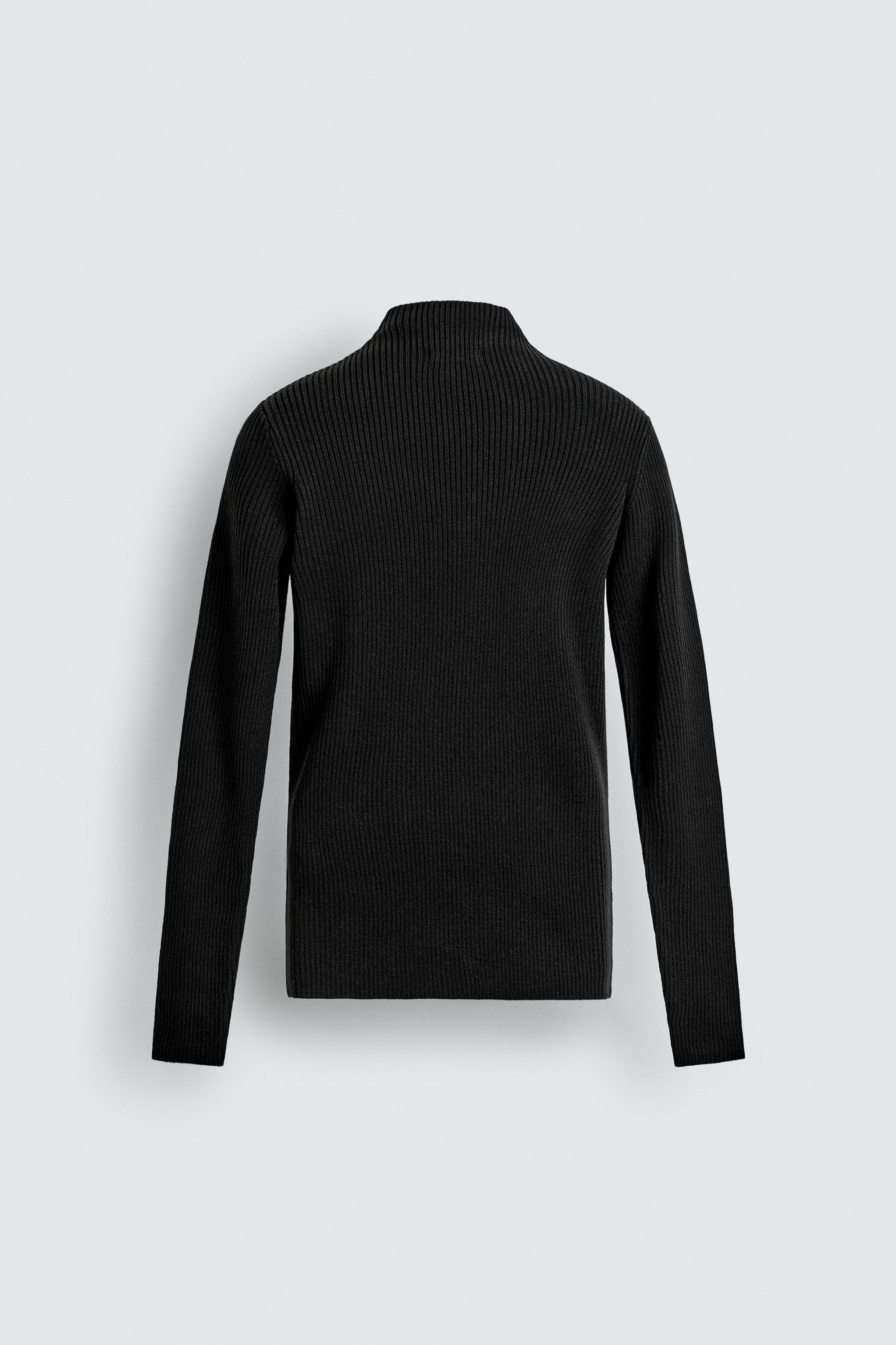 RIB MOCK NECK JUMPER