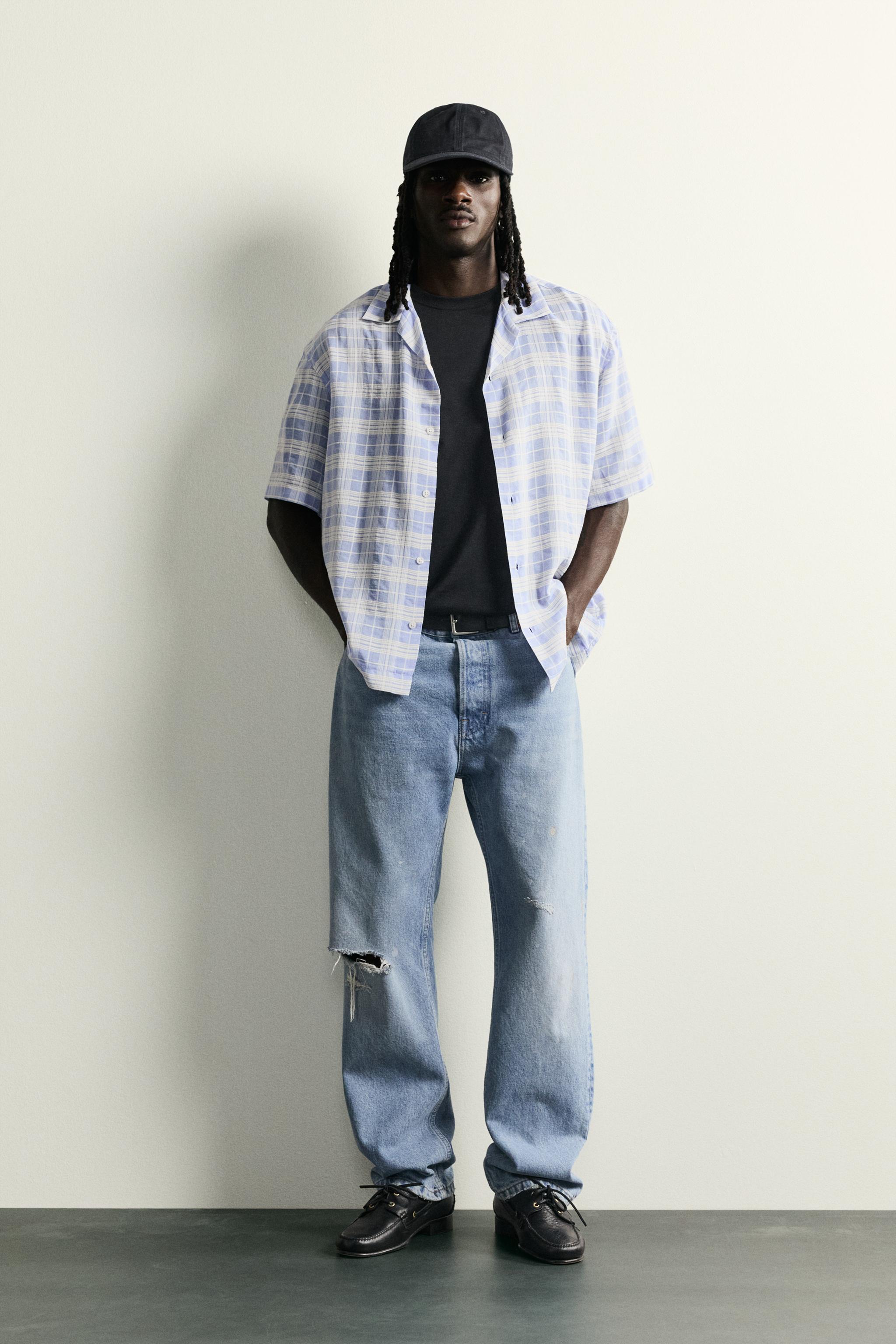CHEMISE EN JACQUARD À CARREAUX