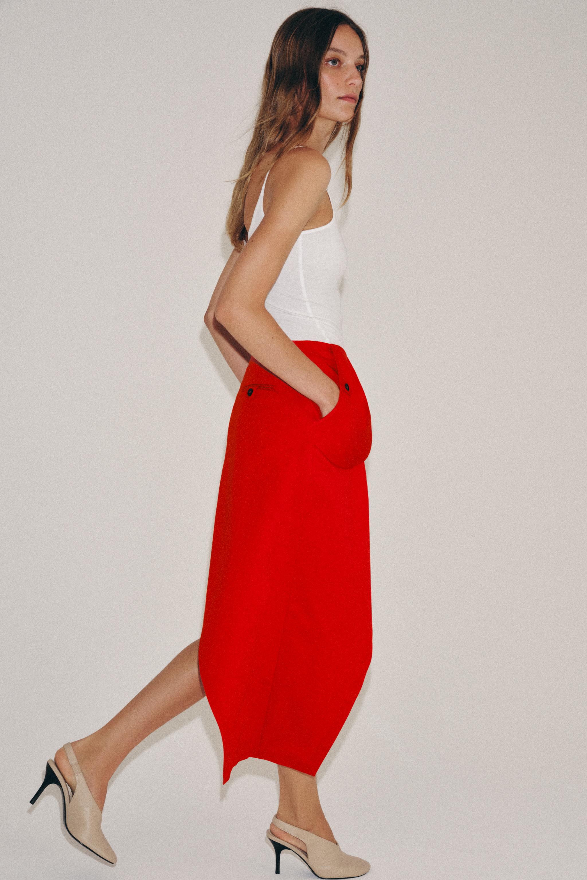 ASYMMETRIC POCKET SKIRT ZW COLLECTION