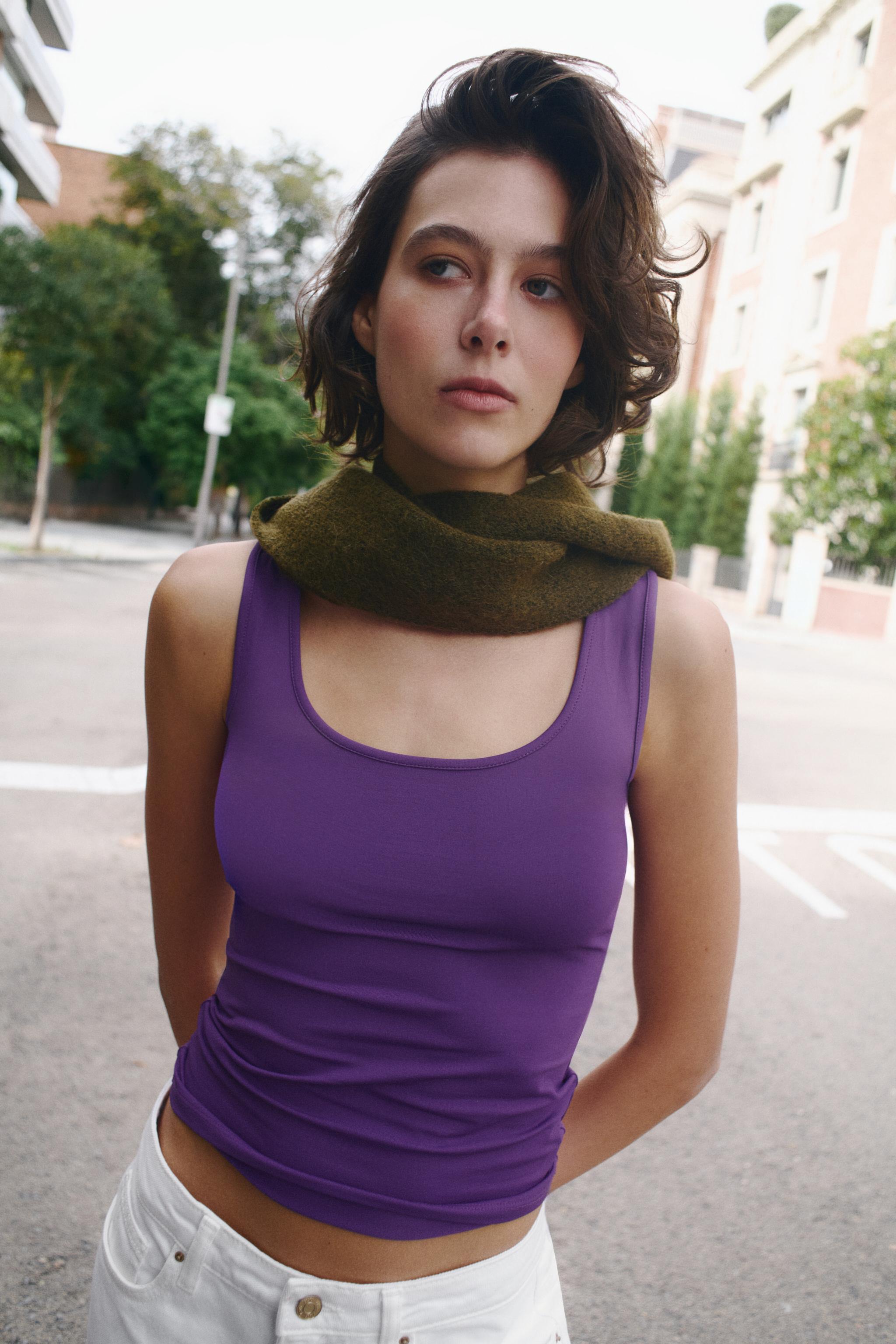 Knit Hoodie Scarf by Zara