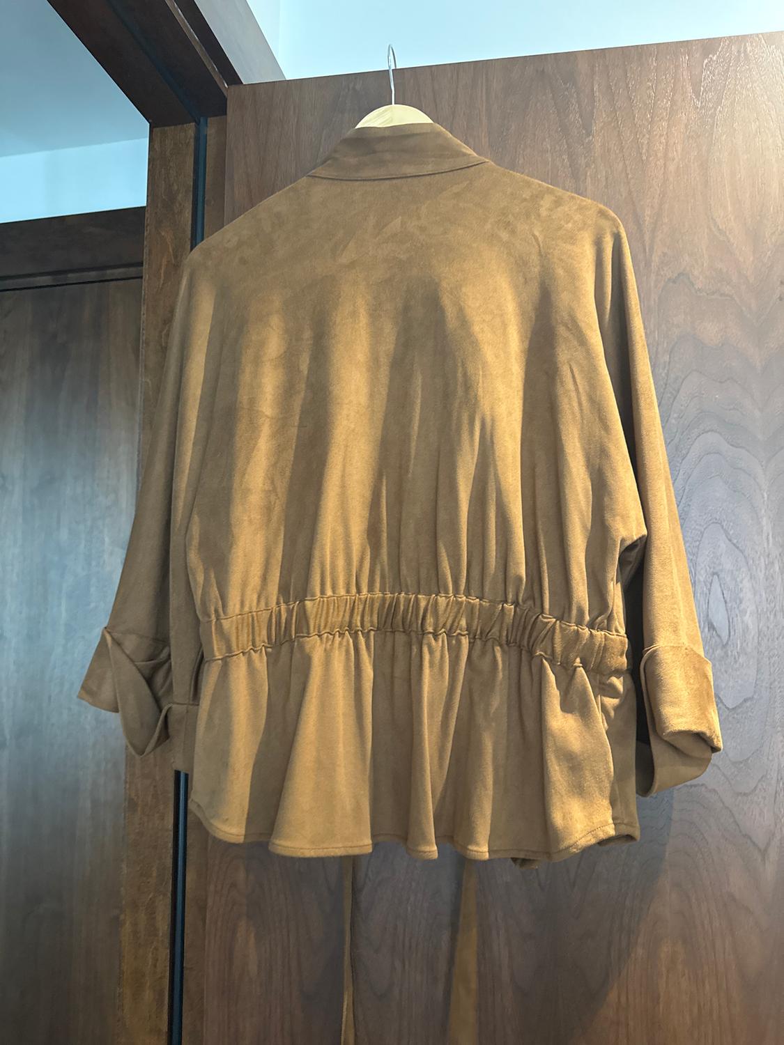 FAUX SUEDE SAFARI SHIRT - Image 3