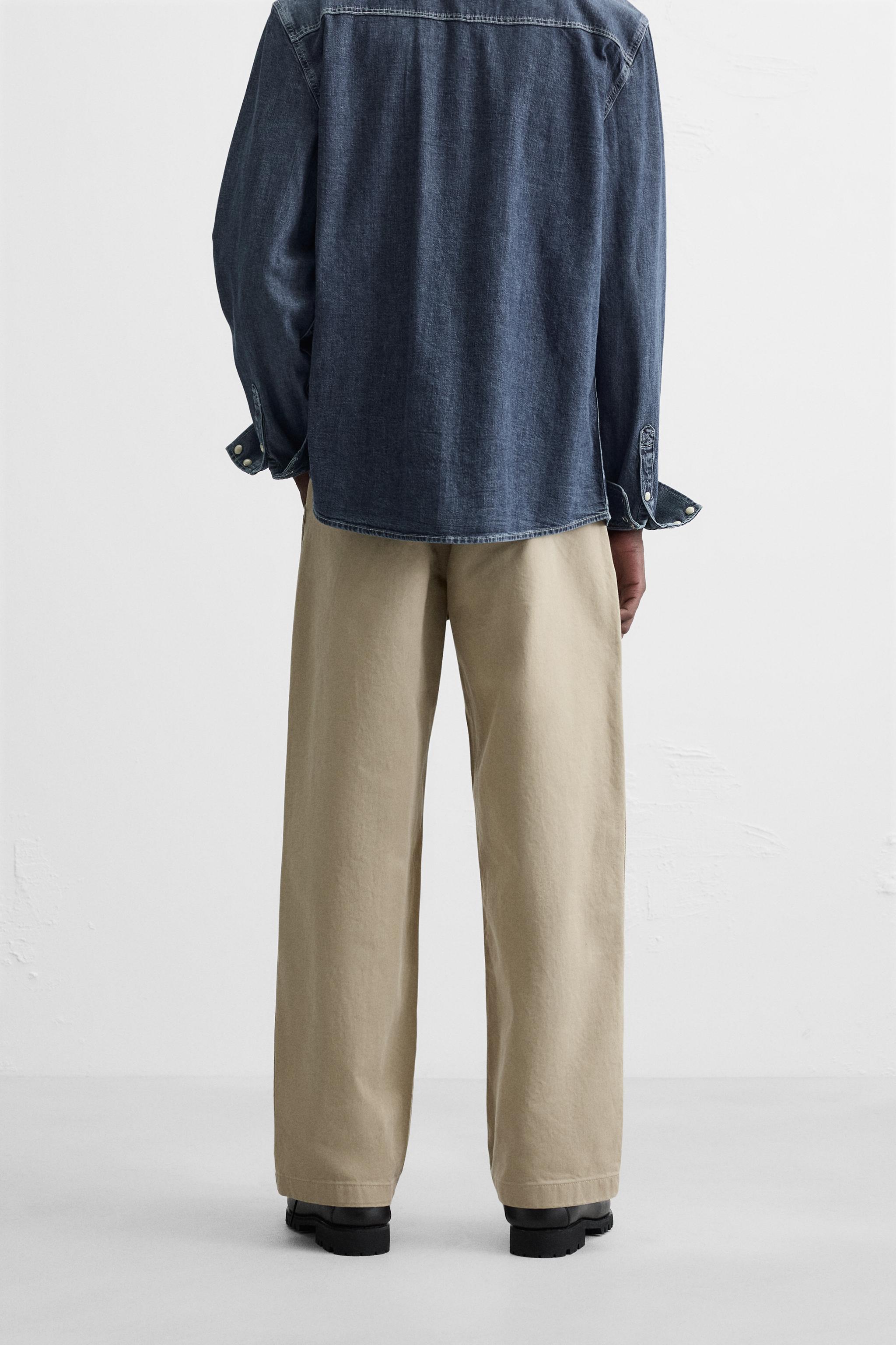 リラックスフィットチノパンツ - ストーン | ZARA Japan / 日本