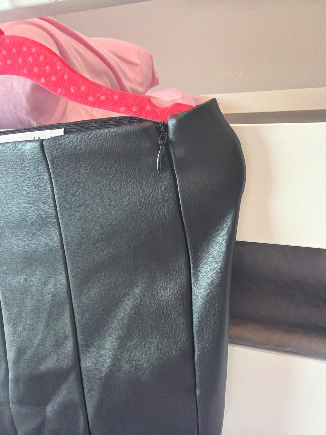 FAUX LEATHER FLARED LEGGINGS - Image 5