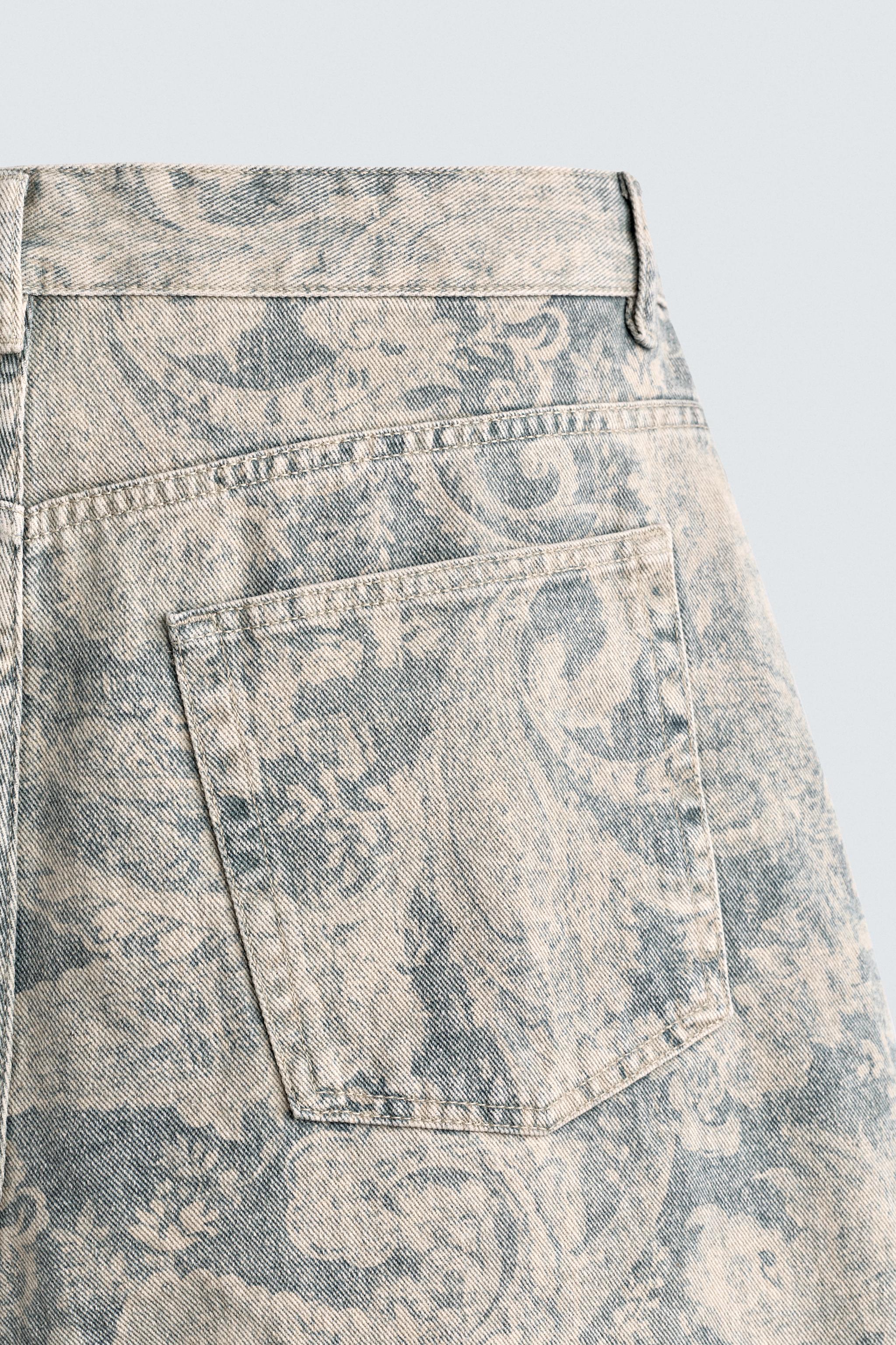 Мужские шорты Zara PAISLEY PRINT BAGGY FIT SHORTS — фото 10