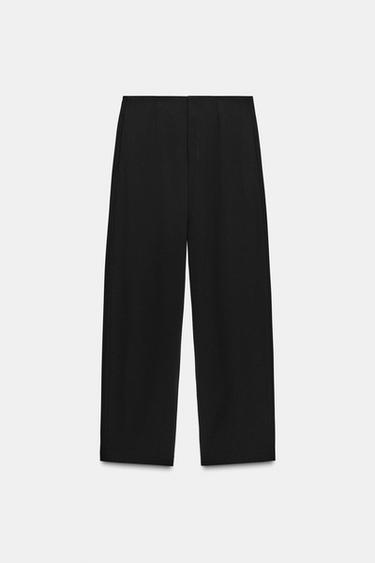 PANTALÓN PINZAS ZW COLLECTION - Negro de Zara