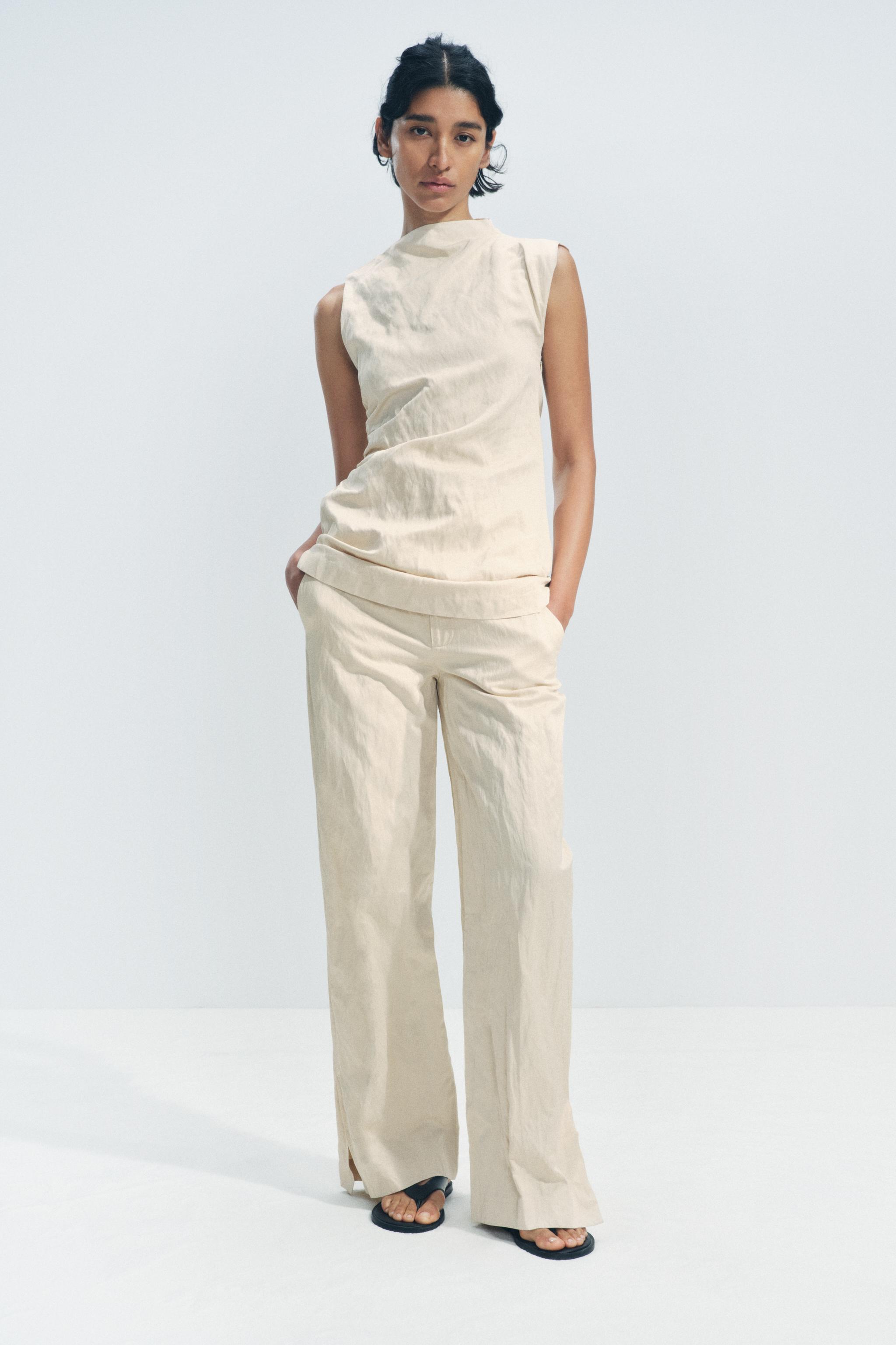 WRINKLED DRESS AND PANTS MATCHING SET ZW COLLECTION | ZARA United States