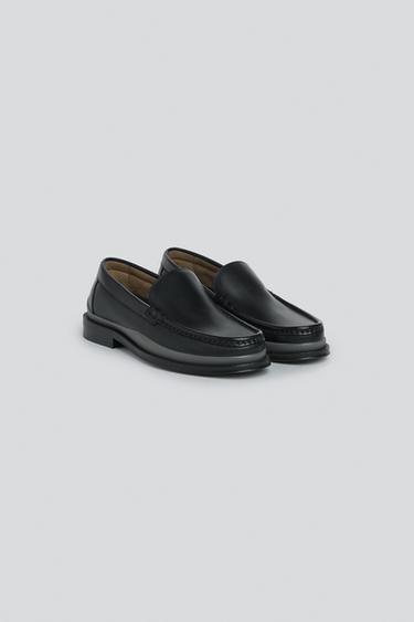 LIMITED EDITION LEATHER LOAFERS — Black 1