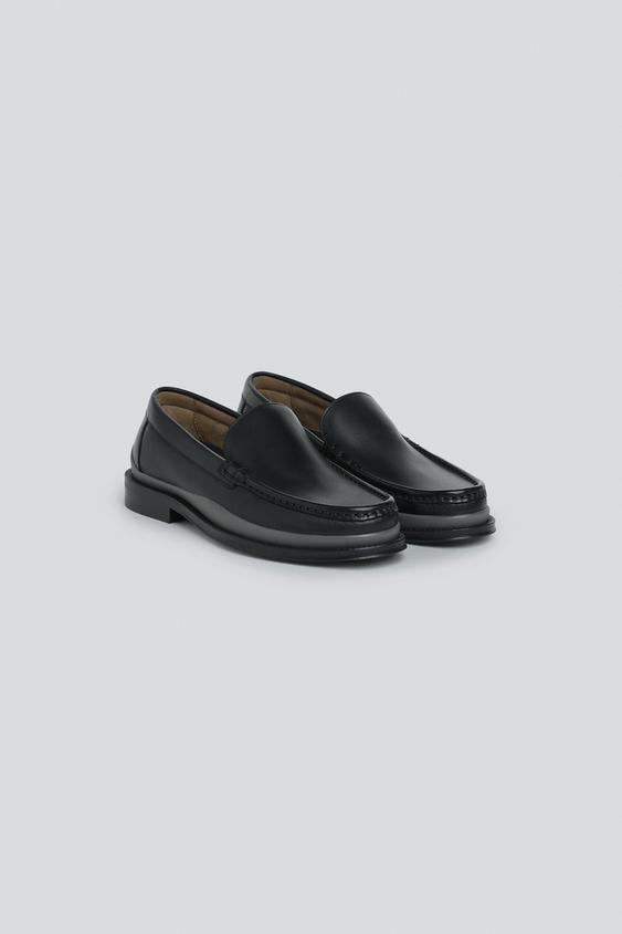 MOCASIÍN PIEL LIMITED EDITION - Negro de Zara - Imagen 0