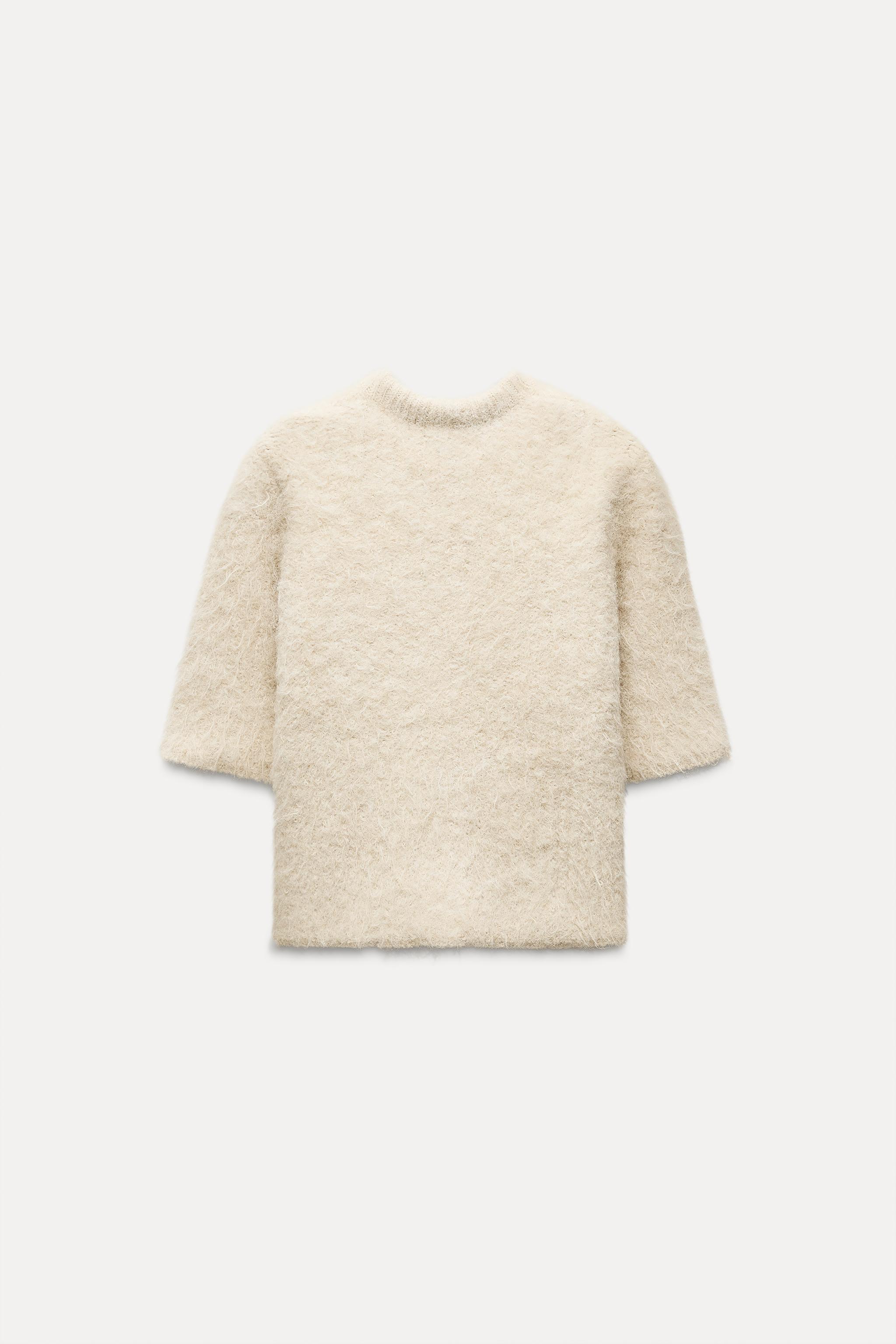 ZARA - ZARA オーガンザリボンニットジャケット 新品 タグ付きの