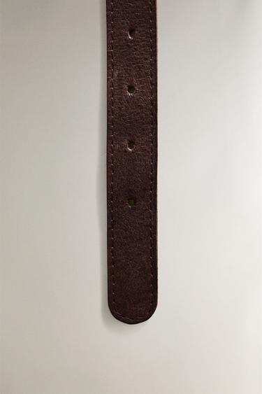 BRAIDED LEATHER DOG COLLAR - Brown by Zara - Image 4