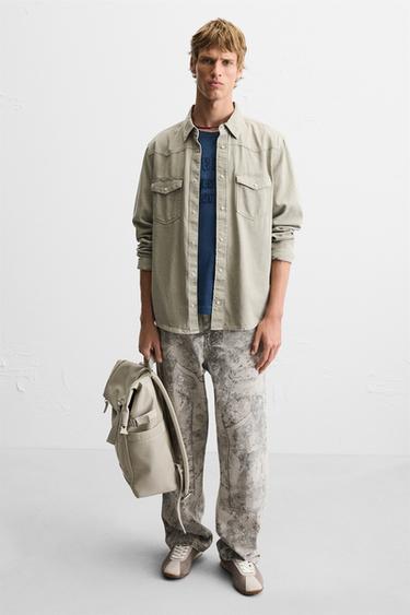 SAC À DOS TECHNIQUE À RABAT - Blanc écru de Zara - Image 1