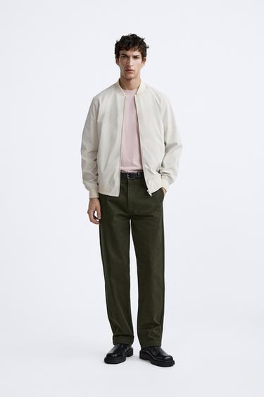 LIGHTWEIGHT BOMBER JACKET - Oyster-white by Zara - Image 0