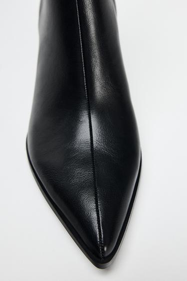 BOTTINES À TALON AVEC BOUCLE - Noir de Zara - Image 5