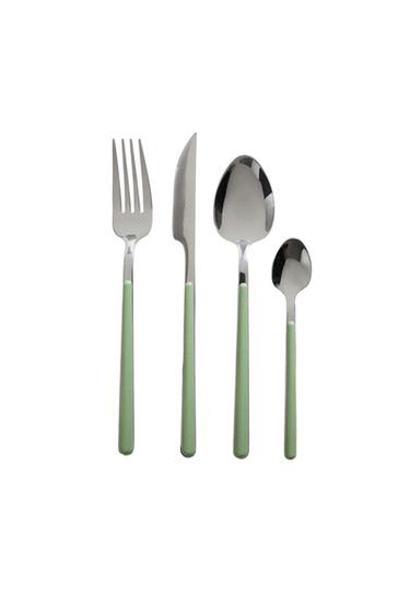 SET POSATE 4 PEZZI MANICO VERDE - Verde di Zara