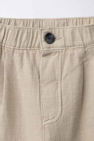 PANTALON DROIT RUSTIQUE - Beige de Zara - Image 2