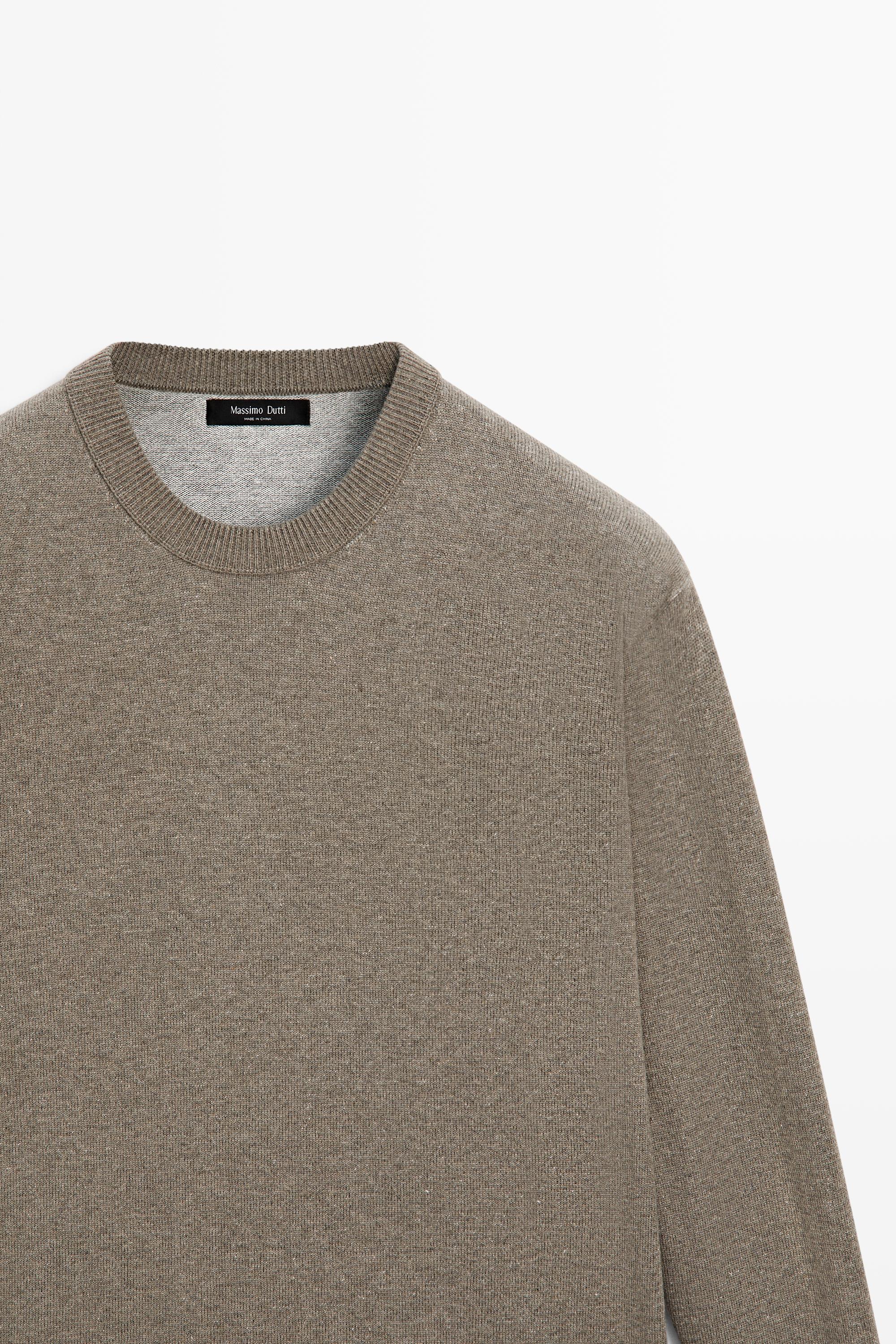 Pull en maille coton mélangé