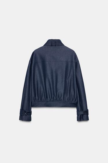 HIGH-NECK BOMBER JACKET - Indigo by Zara - Image 7