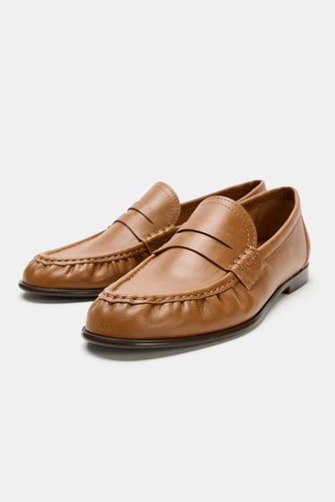 SOFT GATHERED LOAFERS - Brown by Zara - Image 2