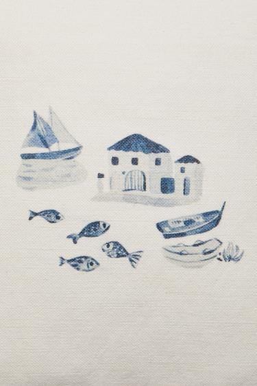 SEASIDE CUSHION COVER - Oyster-white by Zara - Image 2