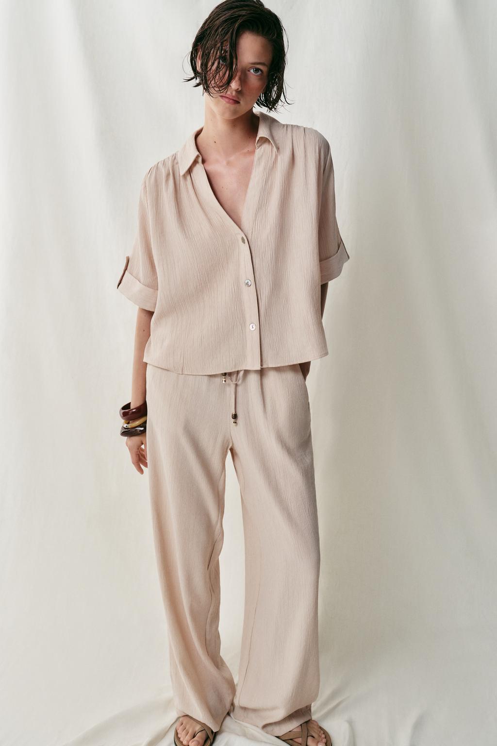 FLOWING STRAIGHT-LEG TROUSERS