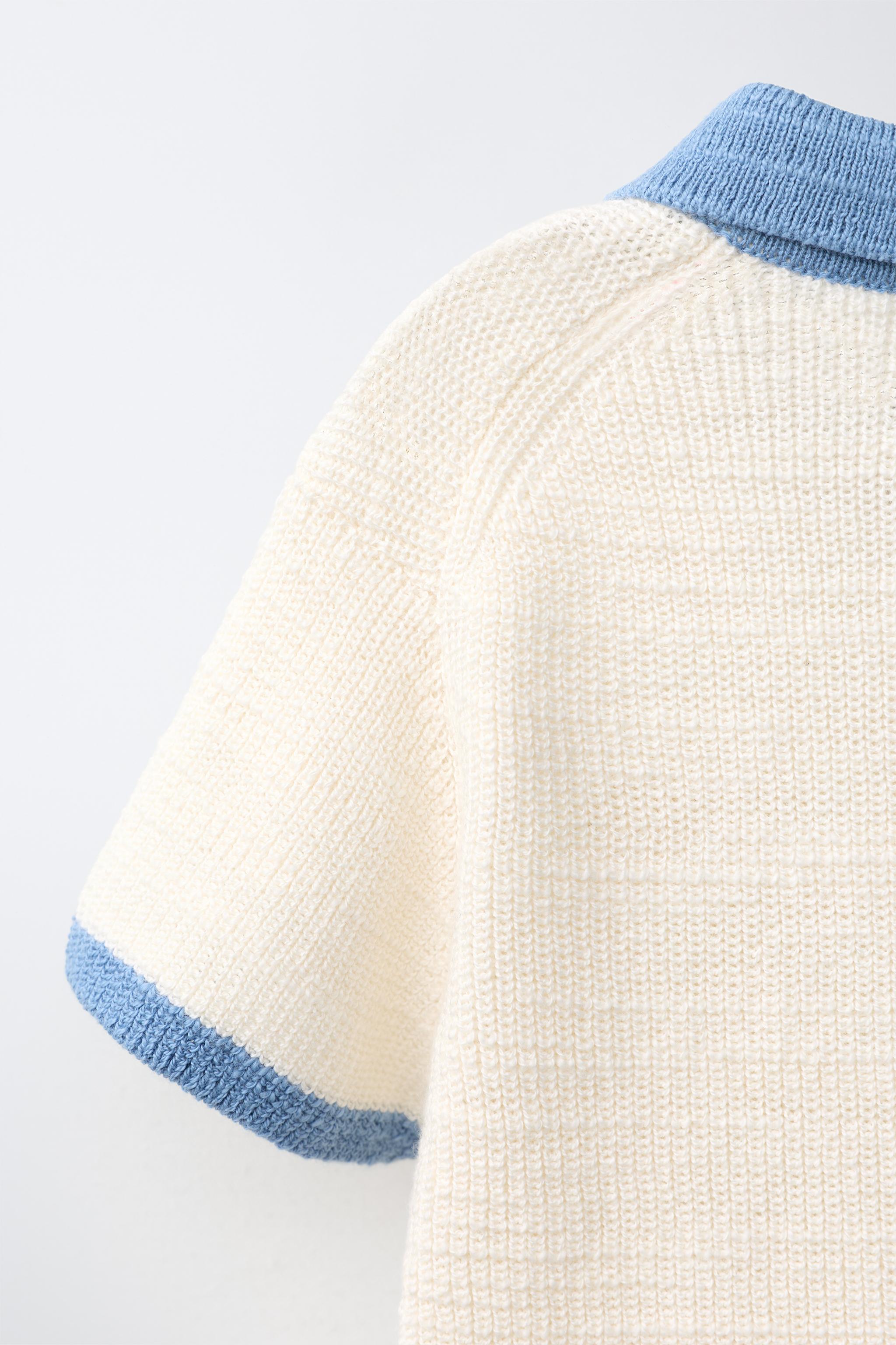 Детские свитеры Zara EMBROIDERED DOG KNIT POLO — фото 4