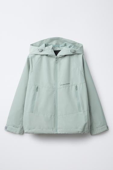 LIGHTWEIGHT WATER-REPELLENT HOODED JACKET - Stone by Zara