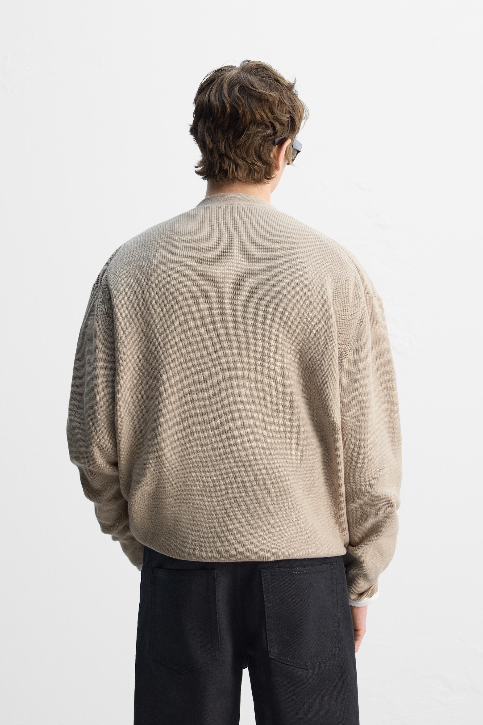 コットンブレンドカーディガン - ベージュ | ZARA Japan / 日本 コットンブレンドカーディガン - ベージュ | ZARA Japan / 日本