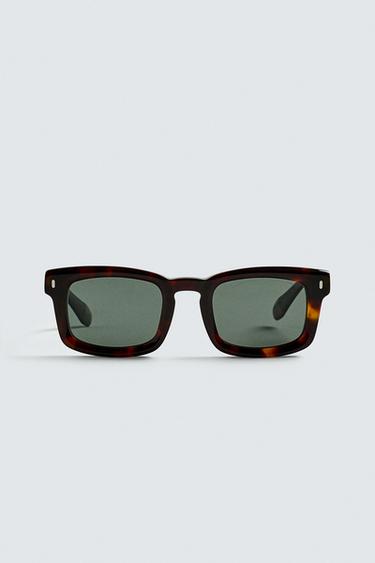 RECTANGULAR SUNGLASSES - Tortoiseshell by Zara