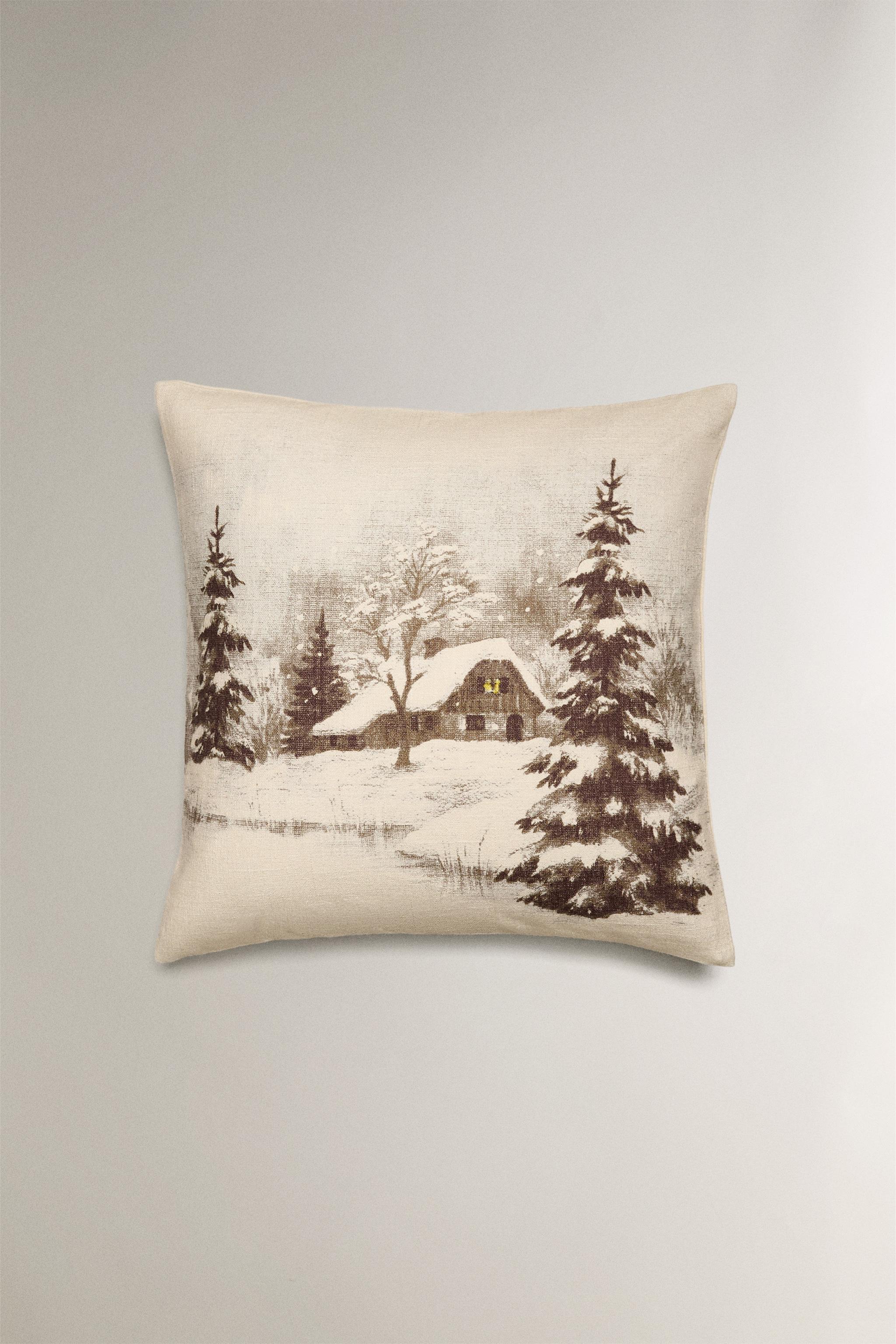 NEVADA HOUSE CHRISTMAS THROW PILLOW COVER