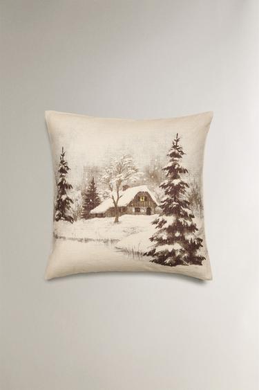 HOUSSE DE COUSSIN MAISON ENNEIGÉE NOËL - Beige clair de Zara - Image 0