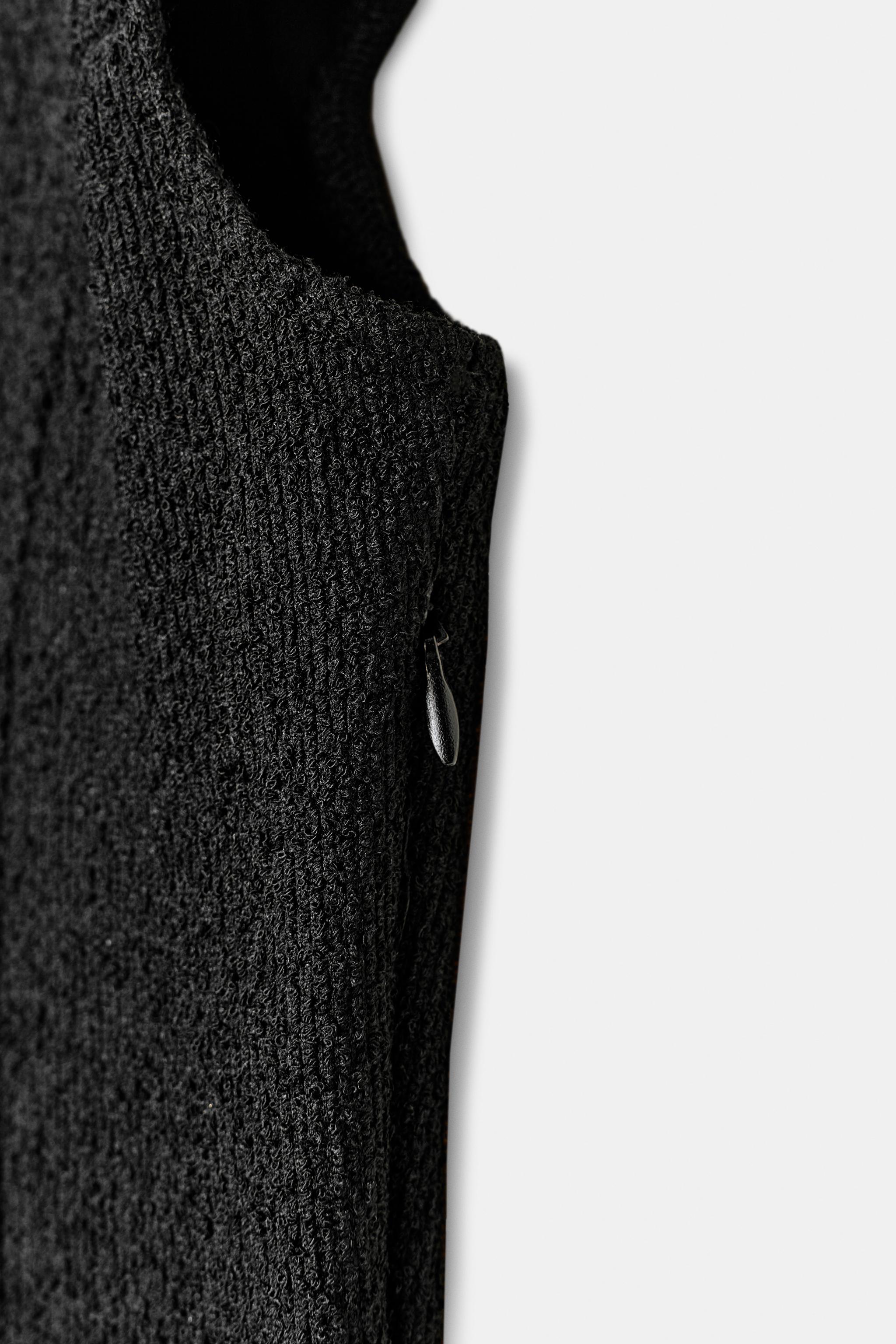BOUCLÉ PUFF SLEEVE DRESS