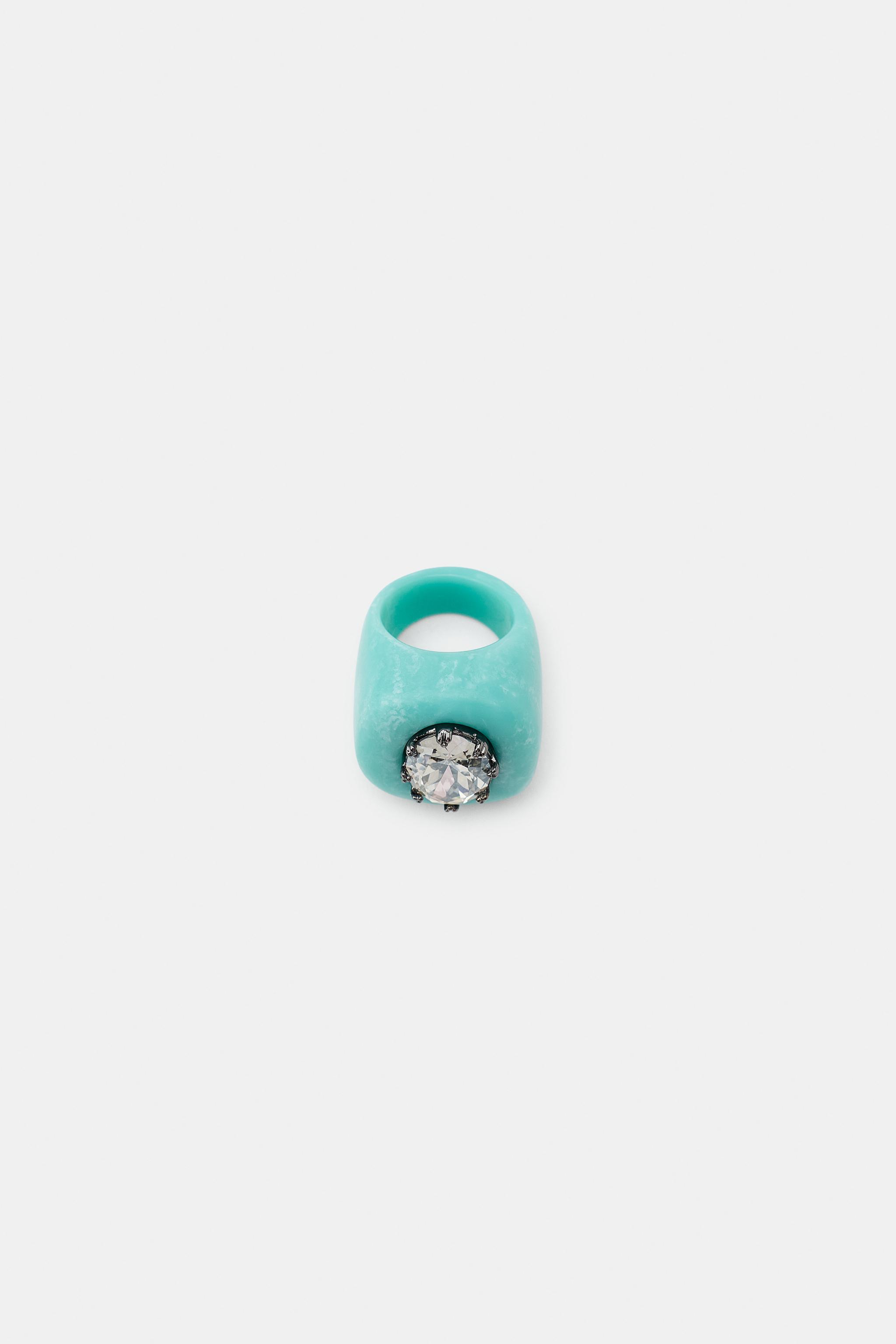 JEWELED RESIN RING