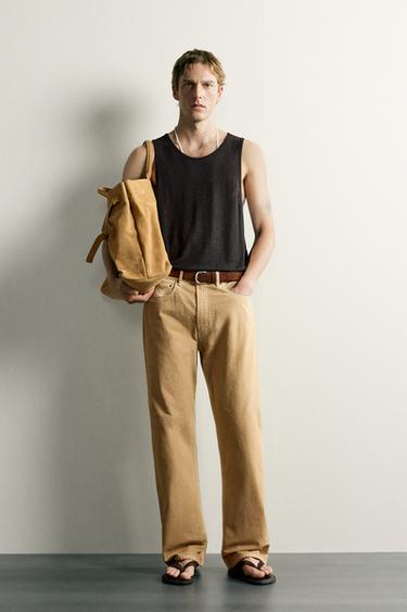 DÉBARDEUR RELAXED FIT VISCOSE - LIN - Noir de Zara - Image 0