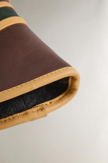 HOUSSE CLUB DE GOLF CUIR HYBRIDE - Marron / Vert de Zara - Image 2