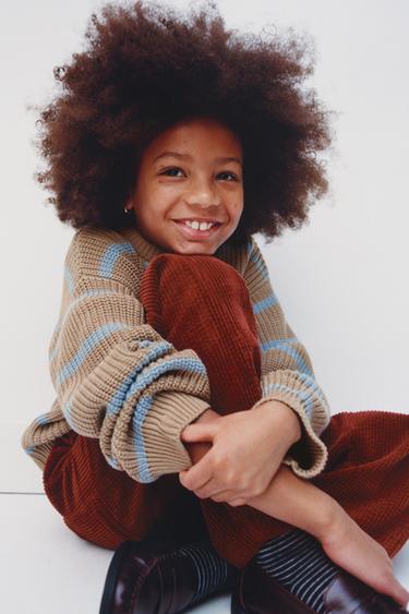 מכנסי בארל מקורדרוי - ורוד כהה של Zara