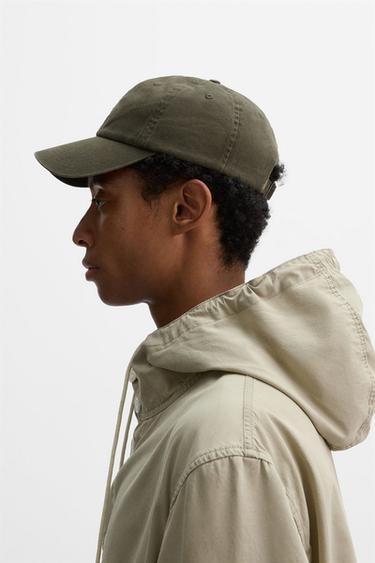 WASHED EMBROIDERED CAP - Black / Brown by Zara - Image 1