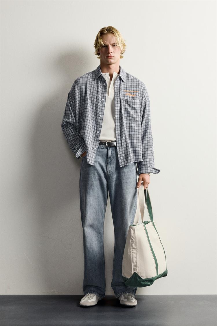 EMBROIDERED CHECKS SHIRT