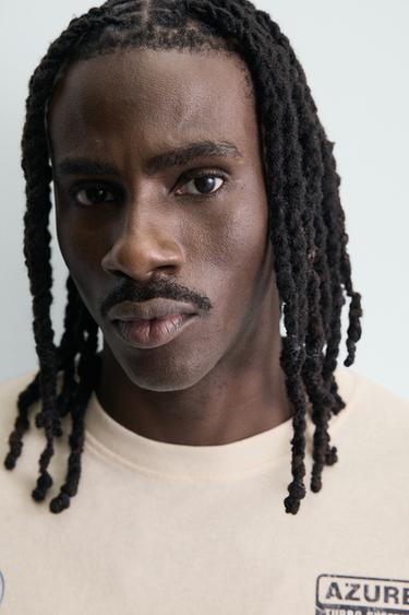 FADED GRAPHIC T-SHIRT - Oyster-white by Zara - Image 4