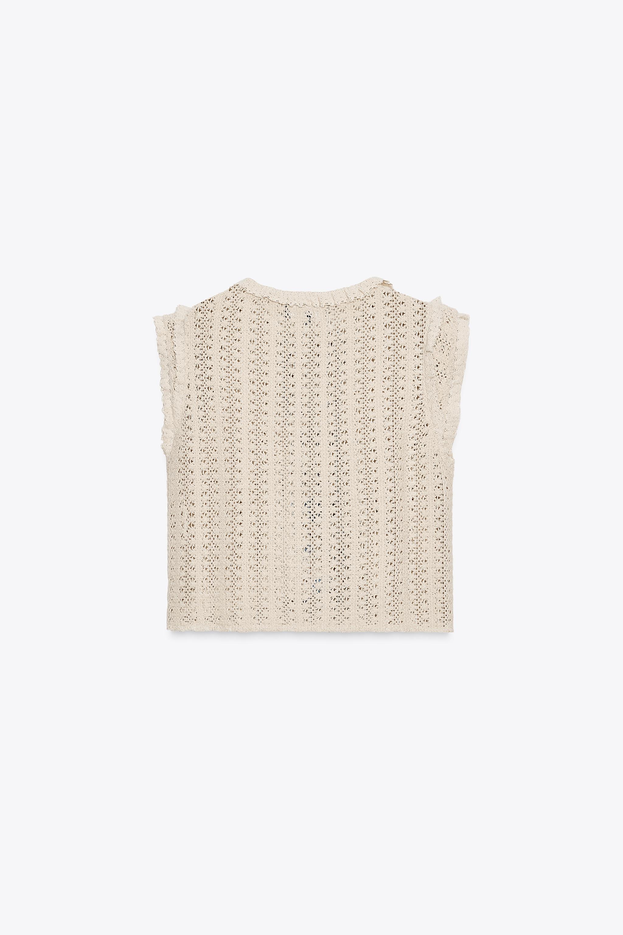 TOP CROCHET BRODÉ