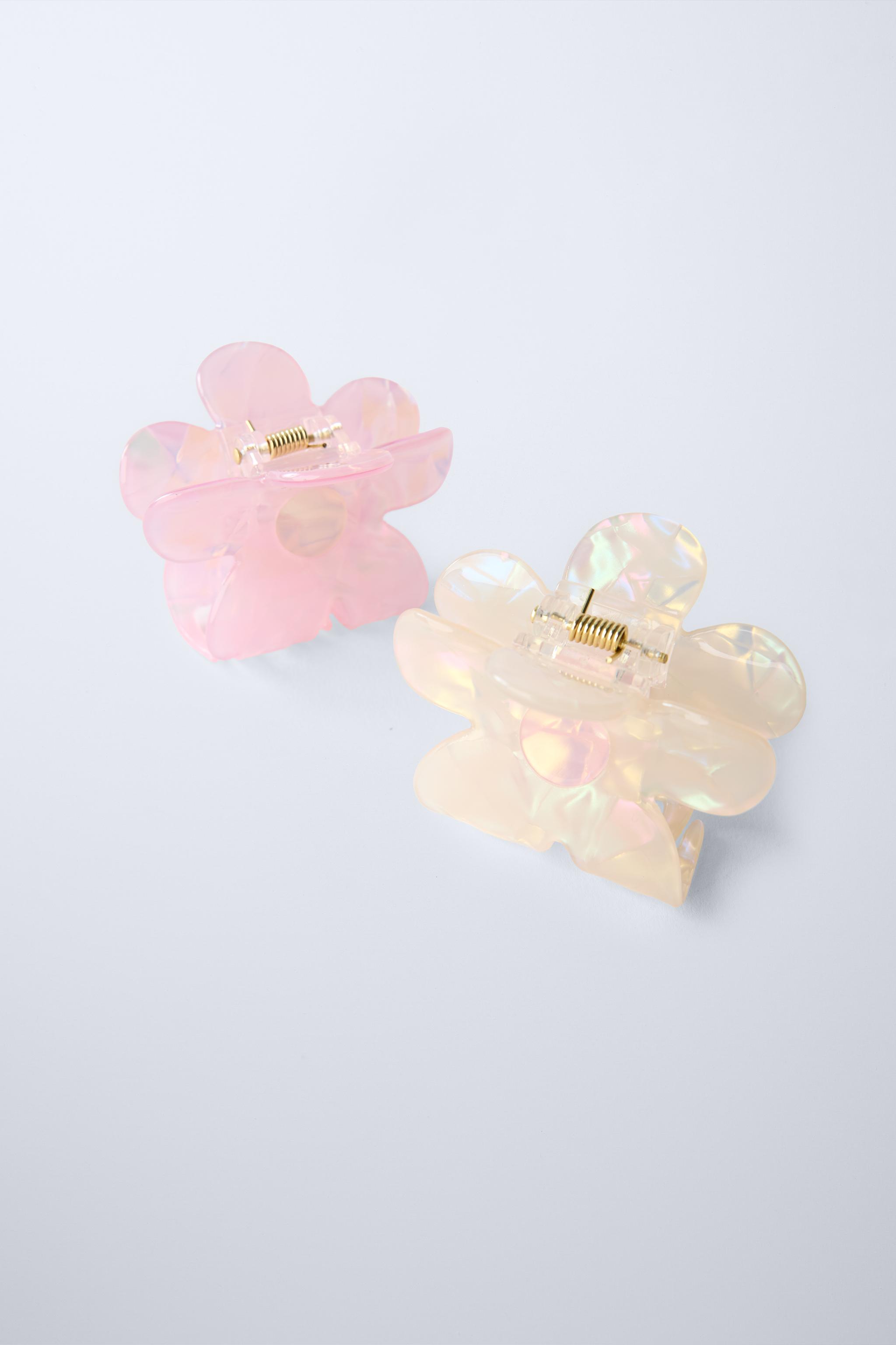 スペイン発送 ZARA フラワーヘアクリップ ピンク 可愛い！ 新作 スペイン発送 ZARA フラワーヘアクリップ ピンク 可愛い！ 新作