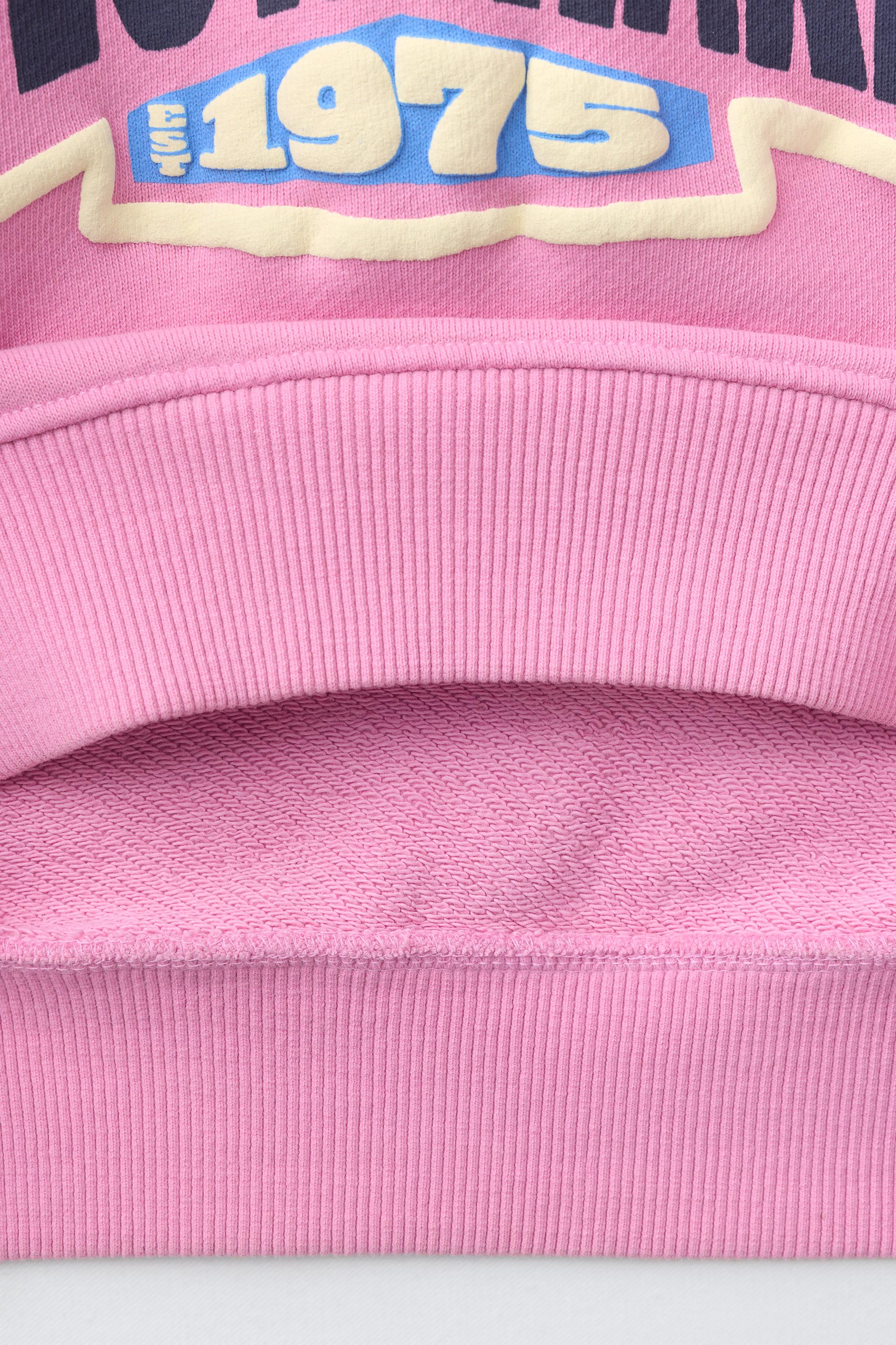 Zara RAISED TEXT SWEATSHIRT — фото 4