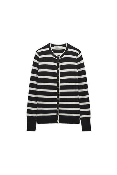 BUTTONED KNIT CARDIGAN