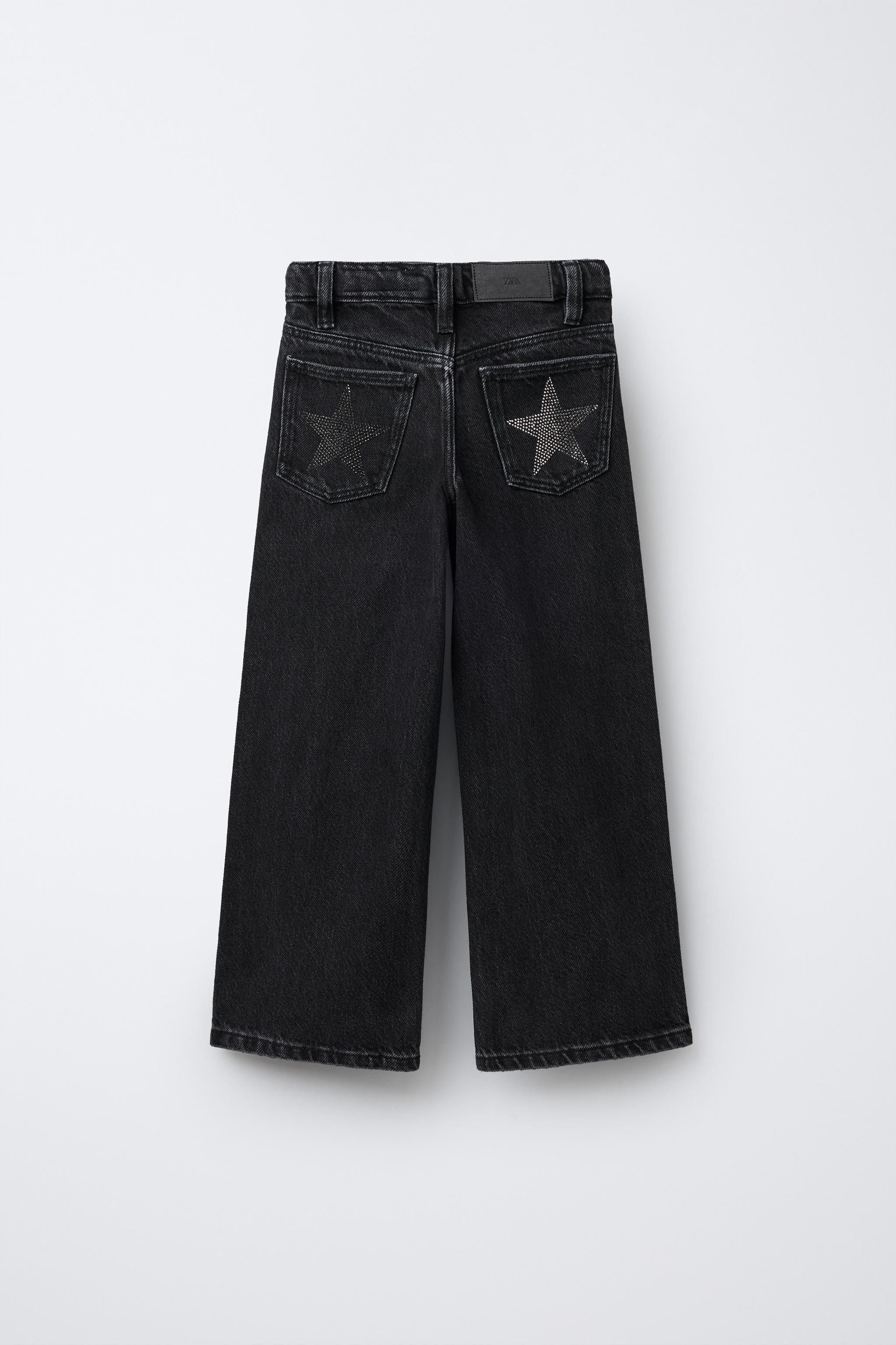 ブラック ワイドレッグデニムパンツ ワイドレッグブラックデニムパンツ CH0146 – YOLO（ヨロ
